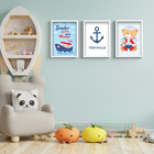Quadros Decorativos Quarto Infantil Bebê Moldura E Vidro Ursi
