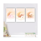 Quadros Decorativos Quarto Infantil Safari Porco, Veado E Urso