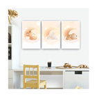 Quadros Decorativos Quarto Infantil Safari Raposa, Coelho E U