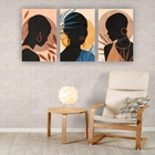 Quadros Decorativos Quarto Mulheres Negras Silhueta Artística