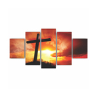 Quadros Decorativos Religioso Por Do Sol Cruz Sala Quarto