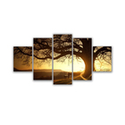 Quadros Decorativos Sala Árvore Da Vida Entardecer Sol