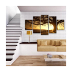 Quadros Decorativos Sala Árvore Da Vida Entardecer Sol