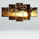 Quadros Decorativos Sala Árvore Da Vida Entardecer Sol