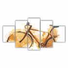 Quadros Decorativos Sala Bicicleta Aquarela