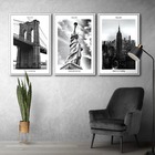 Quadros Decorativos Textura Cx Alta 3x 40x60 I Love New York
