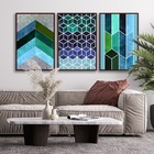 Quadros Decorativos Textura Cx Alta 40x60 Chevron Cores 3 Un