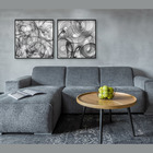 Quadros Fumaça Preto e Branco 120x120cm Inspire