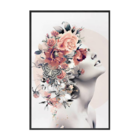Quadros Grande Tela Mulher Abstrato Floral