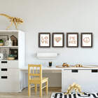 Quadros para Sala Paz e Amor Floral 22x32cm Moldura Marrom 4