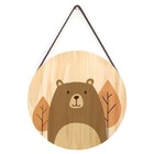 Quadros Pinus Redondo Infantil Urso