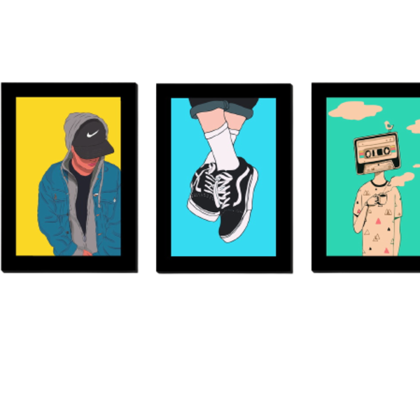 Quadros Placas Mdf 6mm Quarto Infantil  Sala 3 Un 29x20