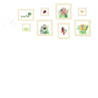 Quadros Placas Mdf 6mm Quarto Safari Infantil 8un 20x20