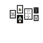 Quadros Placas Mdf 6mm Sala Quarto Frases 6 Un 29x20  20x15