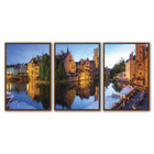 Quadros Premium Textura Cxalta Cidade Do Lago 40x60 3un - Mol