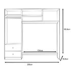 Quanto Infantil, Roupeiro, Berço Comoda Branco - Peternella