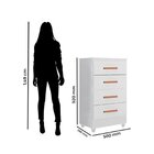 Quarto Bebê Infantil Com Guarda-roupa 4 Portas E 2 Gavetas Co