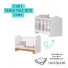 Quarto Bebê Moderno Cômoda E Berço Incluso 100% Mdf Branco