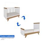Quarto Bebê Retrô Com Berço Mini Cama E Cômoda Lisa Peroba