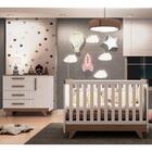 Quarto Bebê Retrô Com Berço Mini Cama E Cômoda Lisa Peroba