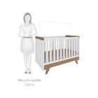Quarto Bebê Retrô Com Berço Mini Cama E Cômoda Lisa Peroba