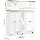 Quarto Casal 6 Peças Madeira Maciça Topazio Qt1 Fnt