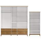 Quarto Casal 6 Peças Mdf/madeira Maciça Prata Qt4 Fnt