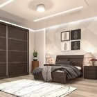 Quarto Casal Com Cama, Mesa De Cabeceira E Guarda-roupa 2 Por