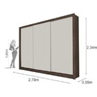 Quarto Casal Com Guarda-roupa, Cama E Cabeceira Com Mesas De