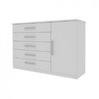 Quarto Casal Com Guarda-roupa, Cômoda, Mesa De Cabeceira E Ca