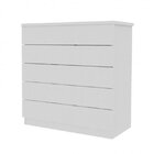 Quarto Casal Completo 4 Peças Veronna Tcil Móveis Branco/bran