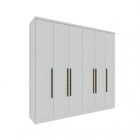 Quarto Casal Completo 4 Peças Veronna Tcil Móveis Branco/bran