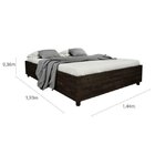 Quarto Casal Completo Com Cama, Cabeceira E Guarda-roupa 6 Po
