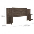 Quarto Casal Completo Com Cama, Cabeceira E Guarda-roupa 6 Po