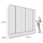 Quarto Casal Completo Guarda Roupa 6 Portas Com Cama E Mesa D