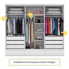 Quarto Casal Completo Guarda Roupa 6 Portas Com Cama E Mesa D