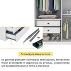 Quarto Casal Completo Guarda-roupa 6 Portas Lima, Cama Monaco