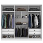 Quarto Casal Completo Guarda Roupa 6 Portas Londres, Cama Cas