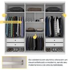 Quarto Casal Completo Guarda Roupa 6 Portas Londres, Cama Cas