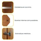 Quarto Casal Completo Guarda Roupa 6 Portas Londres, Cama Cas