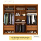 Quarto Casal Completo Guarda Roupa 6 Portas Londres, Cama Cas