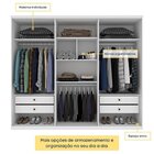 Quarto Casal Completo Guarda-roupa 6 Portas Londres Cama Môna