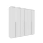 Quarto Casal Completo Guarda-roupa 6 Portas Milano, Cama Mona