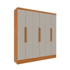 Quarto Casal Completo Guarda Roupa 6 Portas Munique, Cama Cas