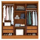 Quarto Casal Completo Guarda-roupa 6 Portas Munique Cama Môna