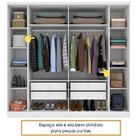 Quarto Casal Completo Guarda Roupa 6 Portas Veneza Com Cama E