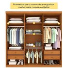 Quarto Casal Completo Guarda-roupa Lima, Cama Mônaco E Cômoda