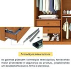 Quarto Casal Completo Guarda-roupa Lima, Cama Mônaco E Cômoda