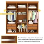 Quarto Casal Completo Guarda-roupa Lima, Cama Mônaco E Cômoda