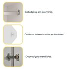 Quarto Casal Completo Guarda-roupa Londres, Cama Monaco E Côm